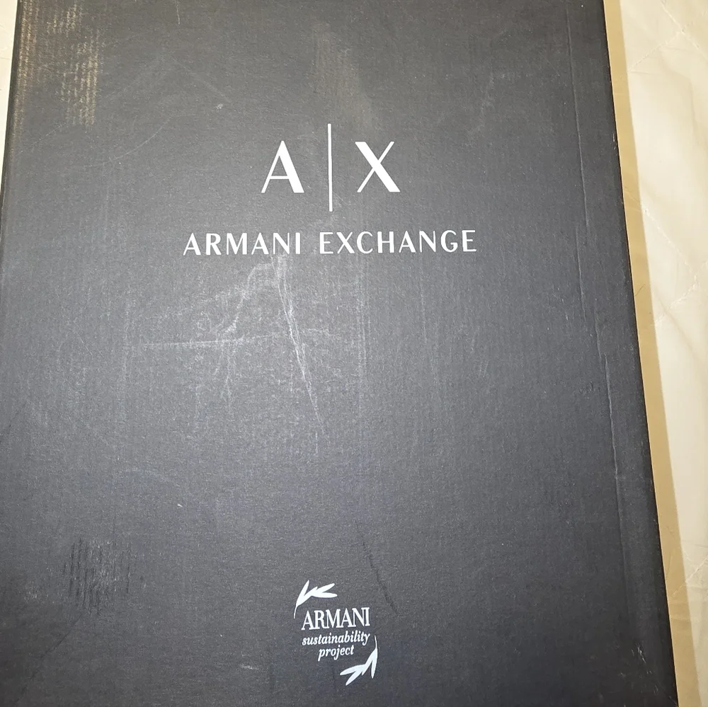 Armani Exchange Rose and Silver Sneakers - Picture 2 of 8